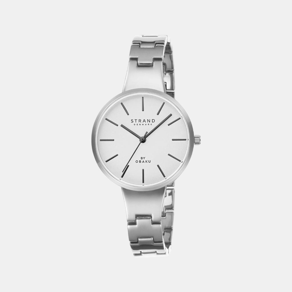 Strand Round White Analog watch