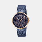 Strand Round Blue Analog watch