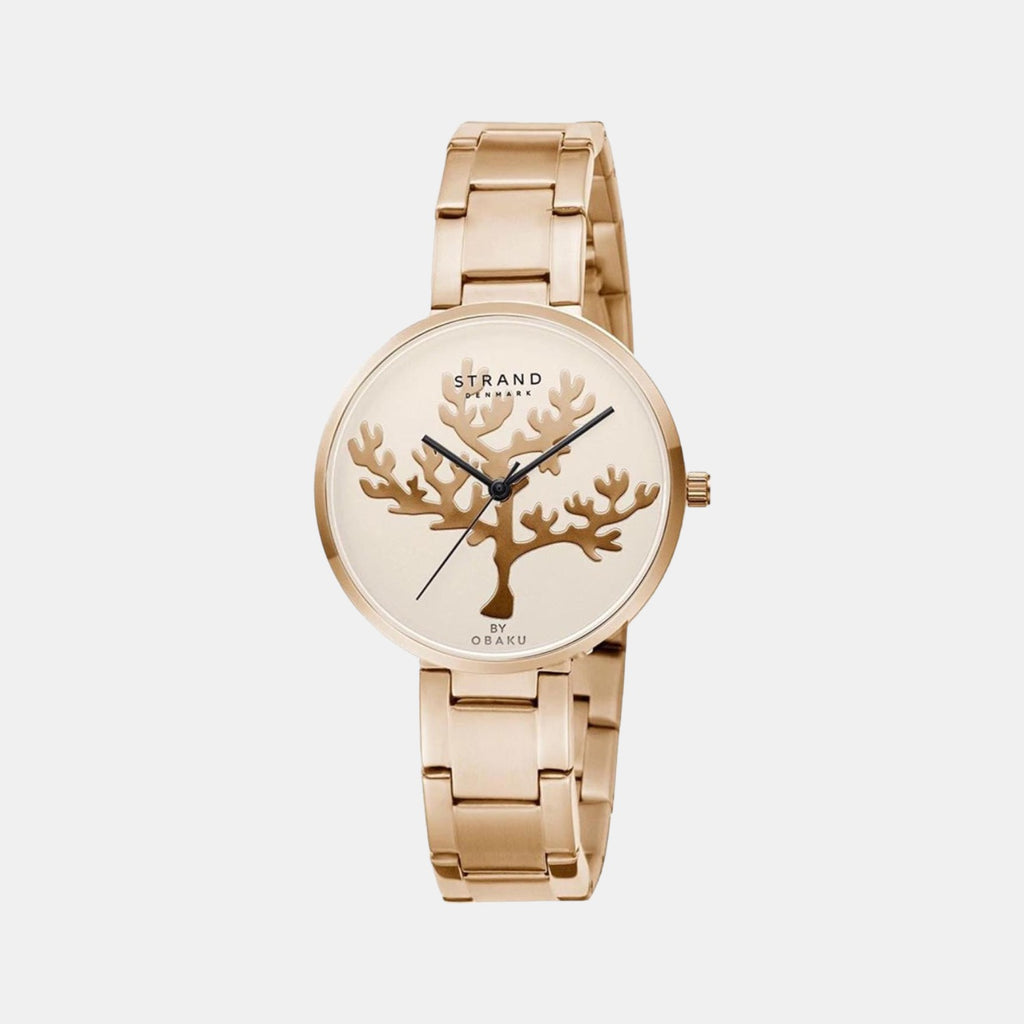 Strand Round Rose Gold Analog watch