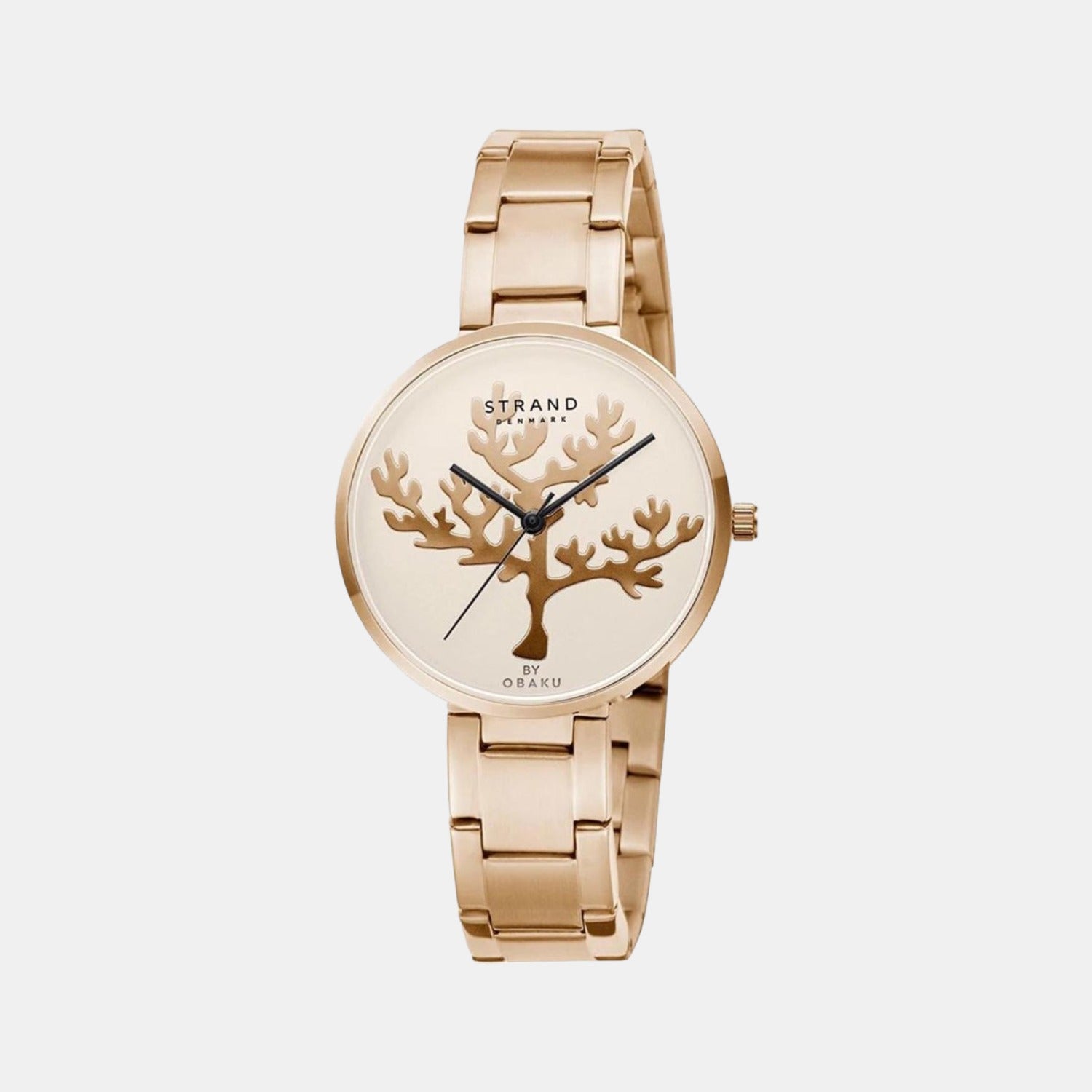 Strand Round Rose Gold Analog watch