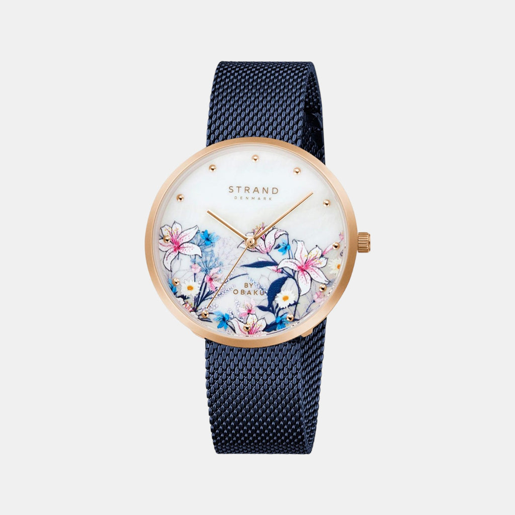 Strand Round Silver Analog watch