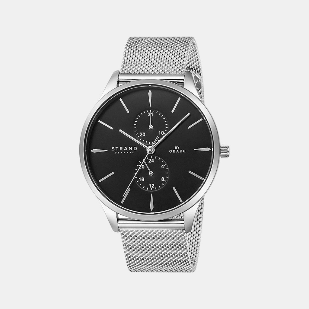 Strand Round Black Analog watch