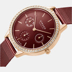 Strand Women Round Brown watch
