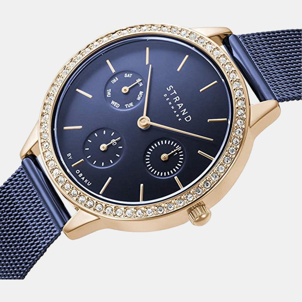 Strand Women Round Blue watch