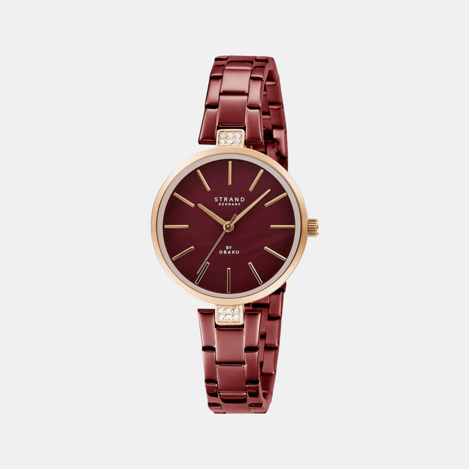 Strand Round Brown Analog watch
