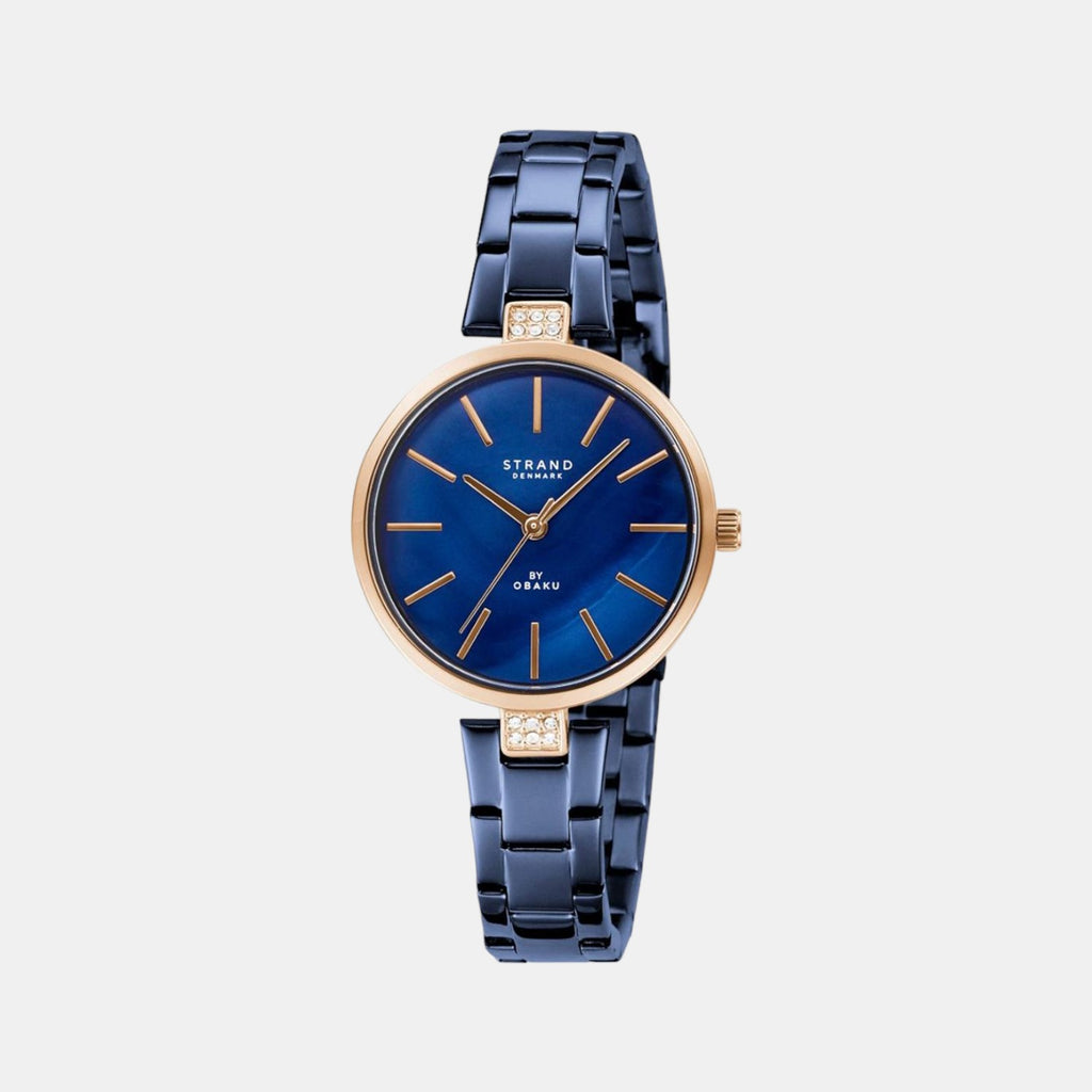 Strand Round Blue Analog watch