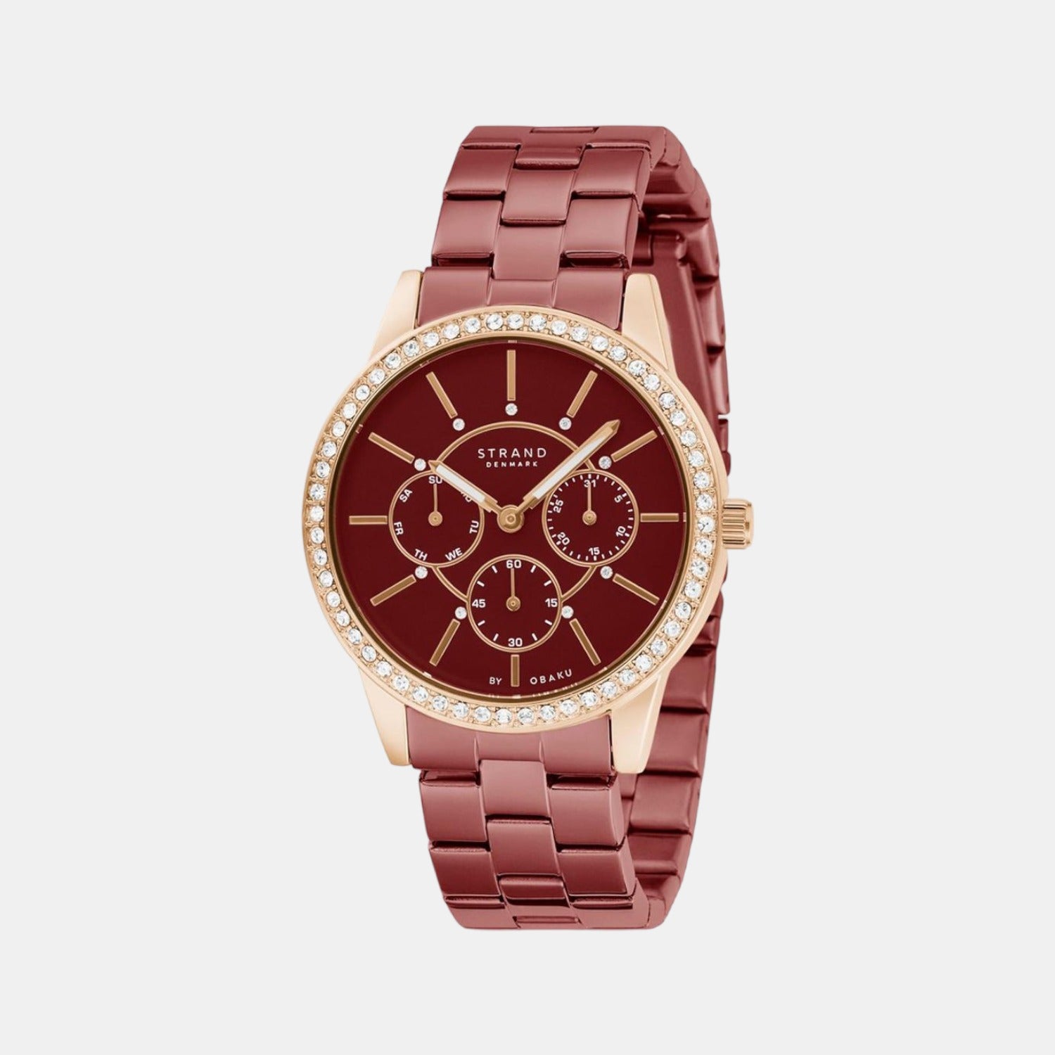 Strand Round Red Analog watch