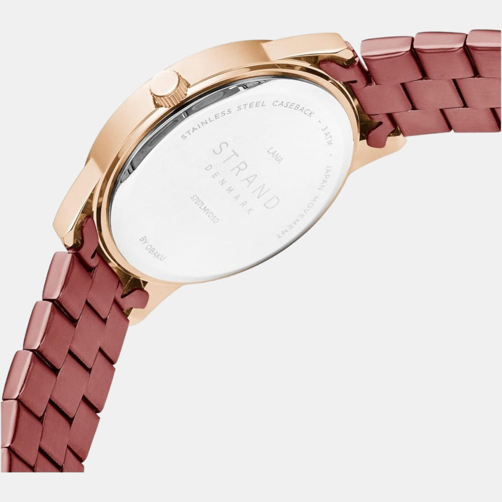 Strand Women Round Red watch