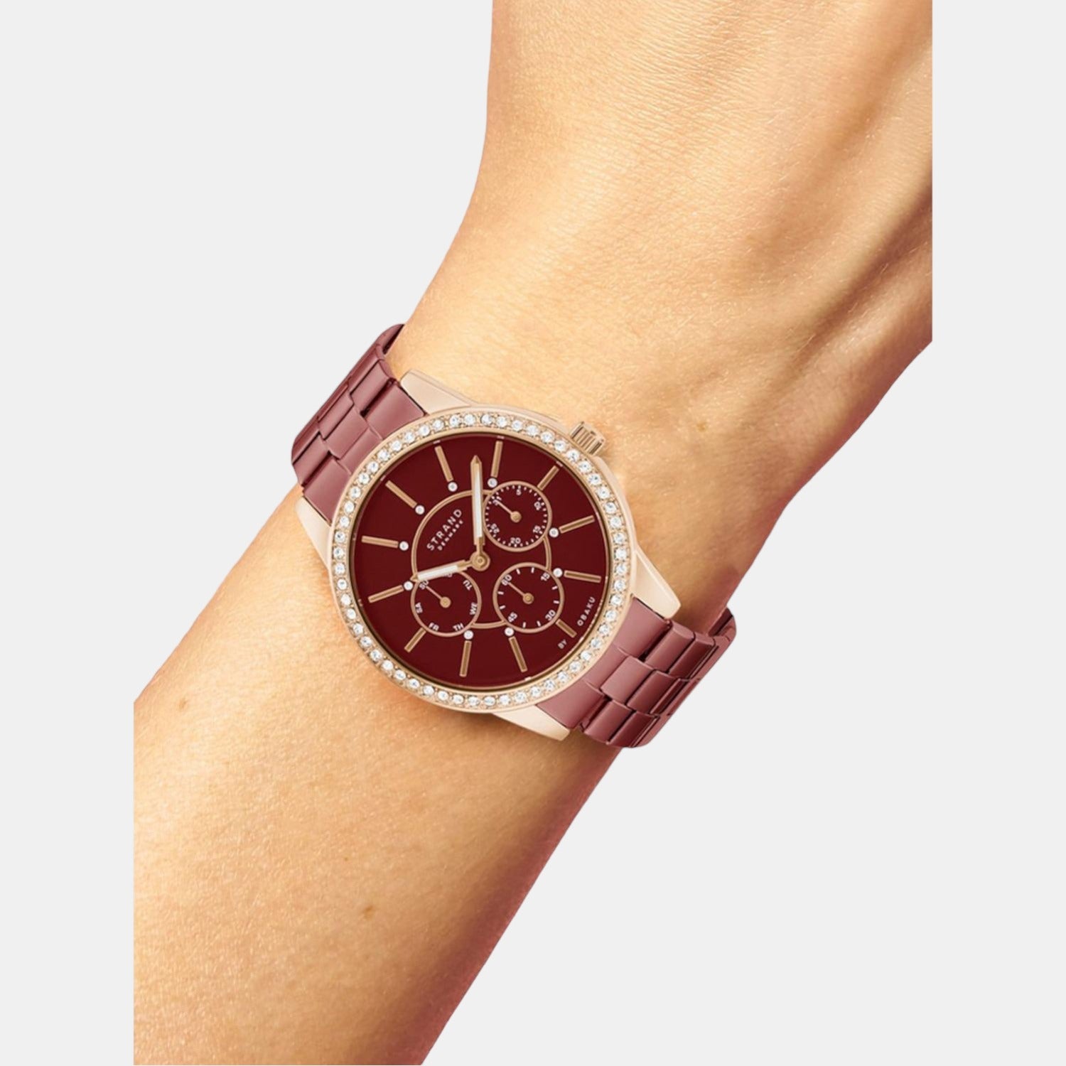 Strand Stainless Steel Red watch