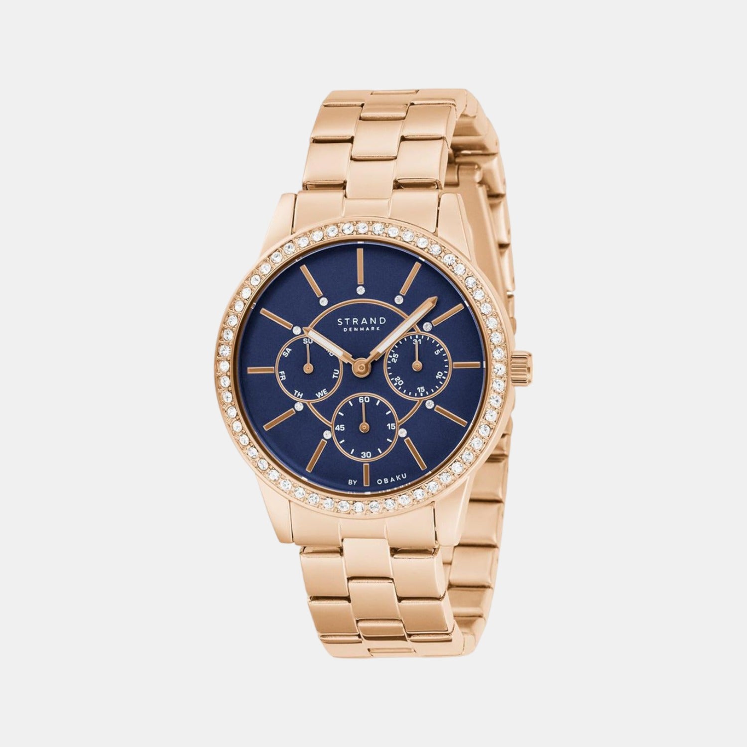 Strand Round Blue Analog watch
