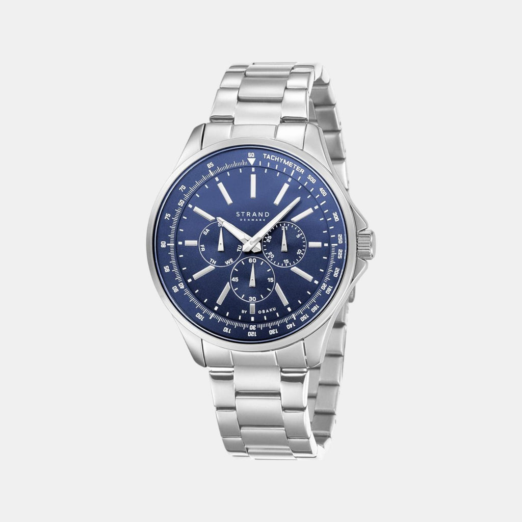 Strand Round Blue Analog watch