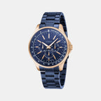 Strand Round Blue Analog watch
