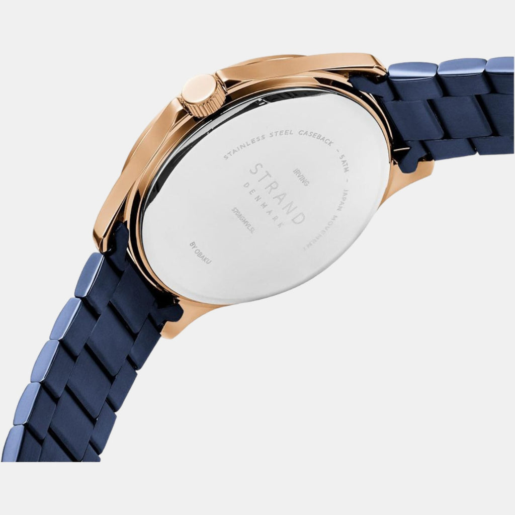 Strand Men Round Blue watch