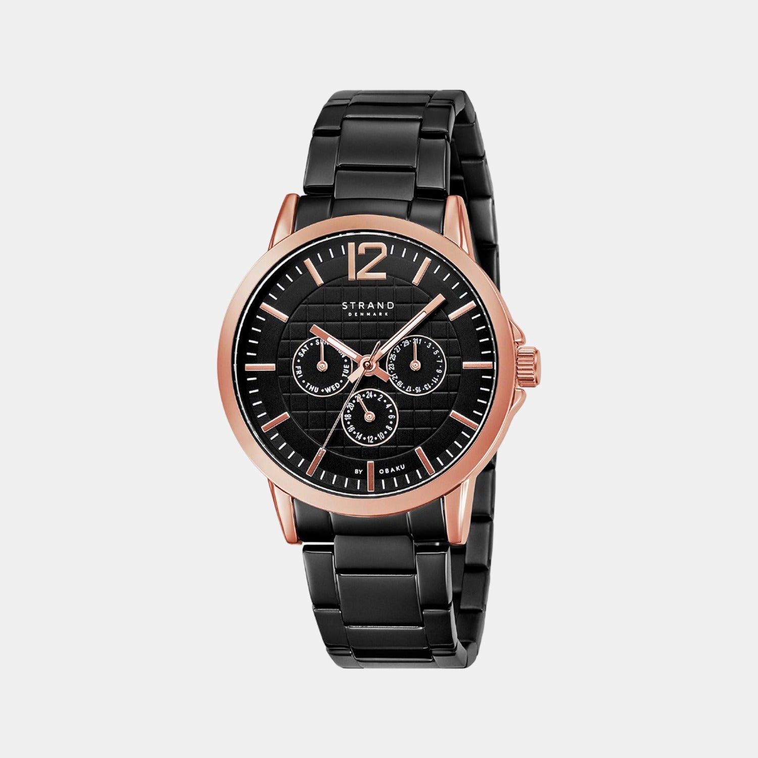 Strand Round Black Analog watch
