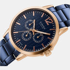 Strand Men Round Blue watch