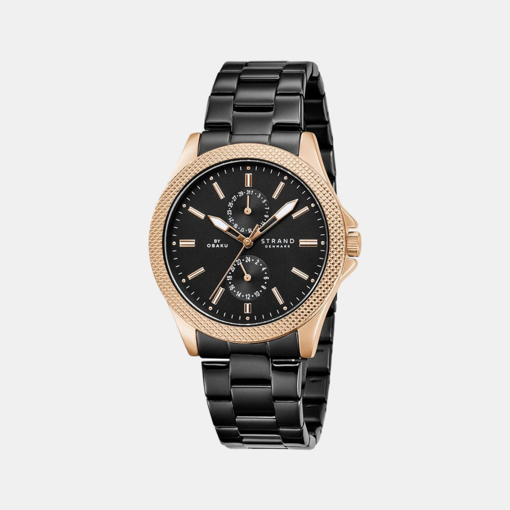 Strand Round Black Analog watch