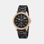 Strand Round Black Analog watch