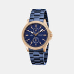 Strand Round Blue Analog watch