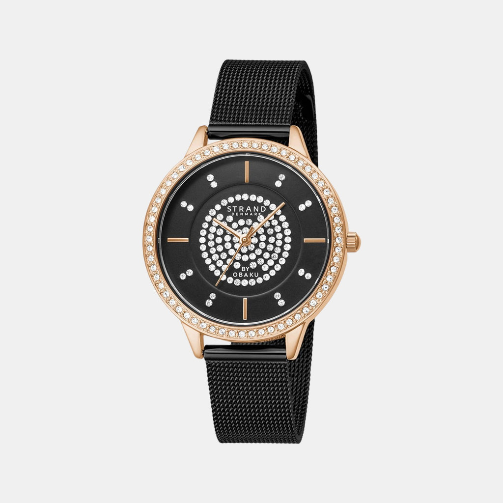 Strand Round Black Analog watch