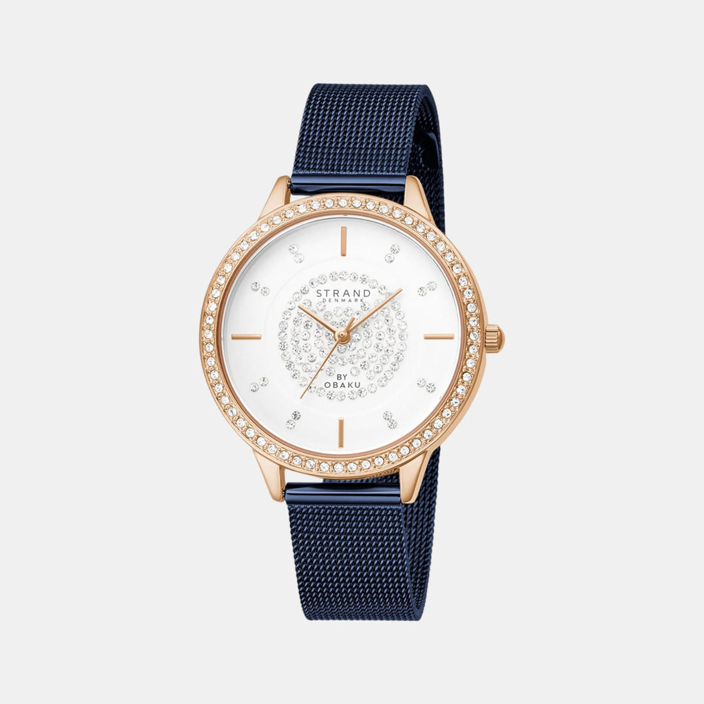 Strand Round White Analog watch