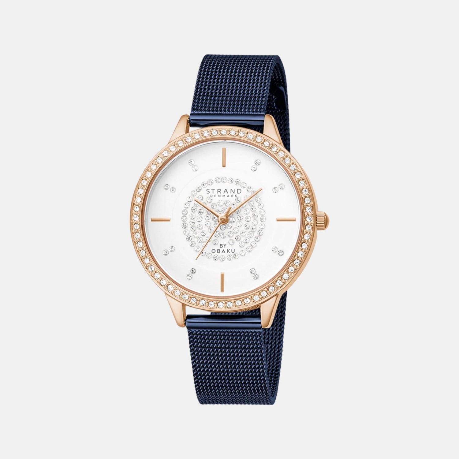 Strand Round White Analog watch