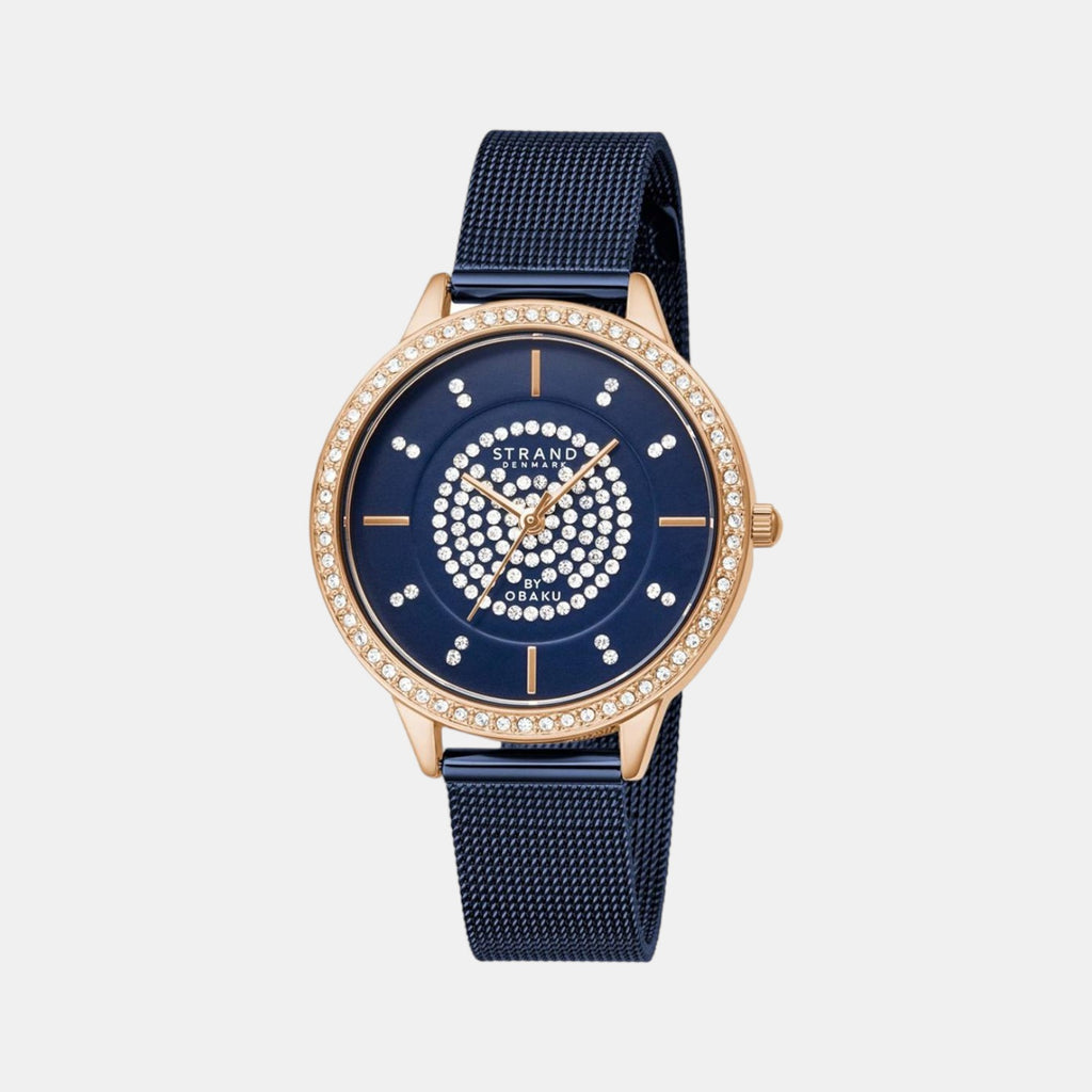 Strand Round Blue Analog watch