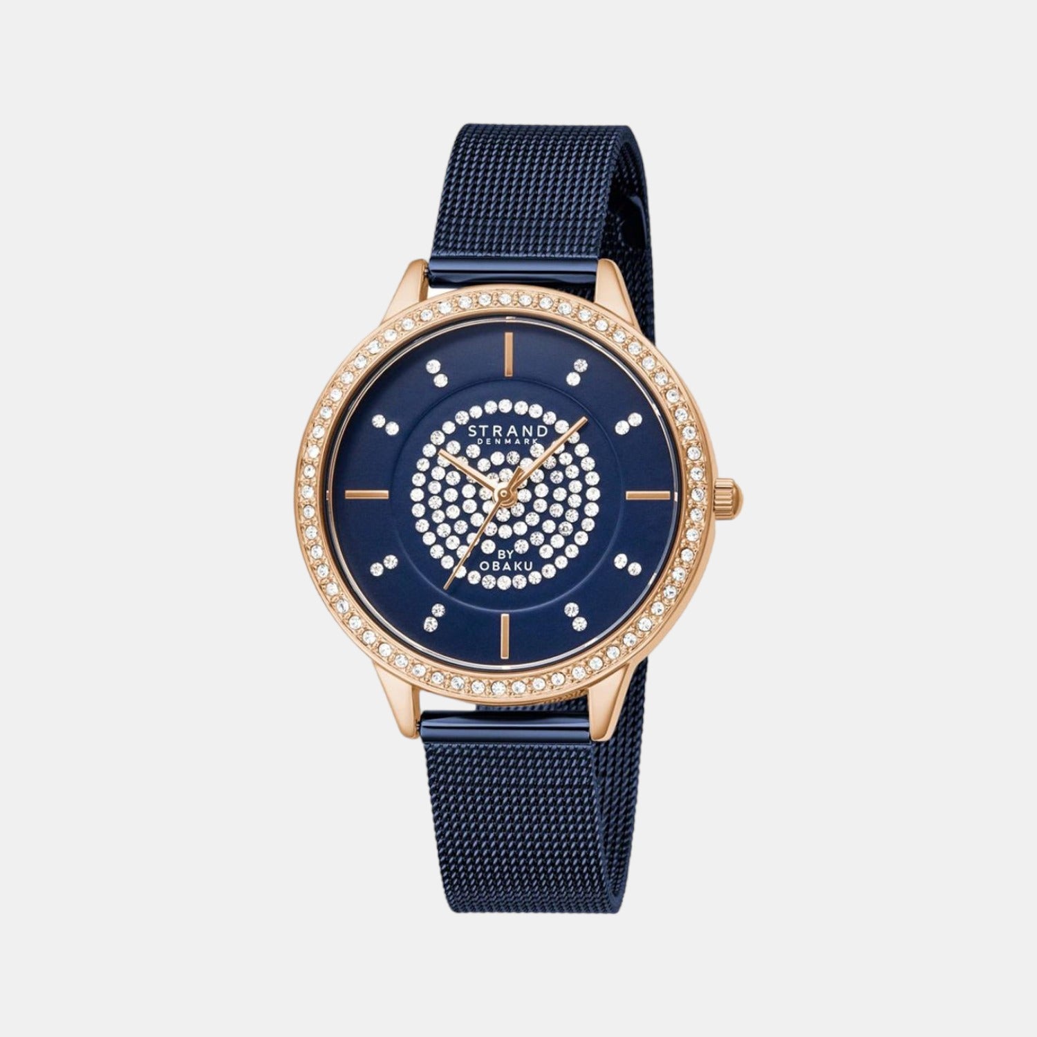 Strand Round Blue Analog watch