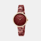 Strand Round Red Analog watch