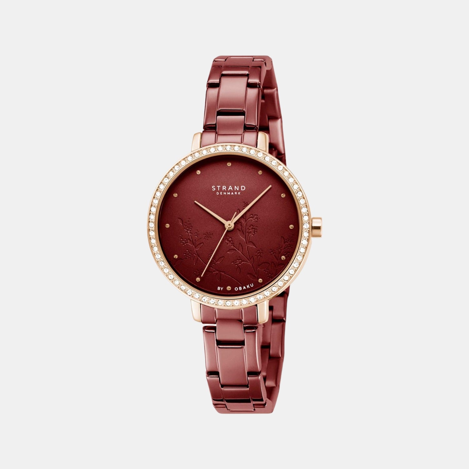 Strand Round Red Analog watch