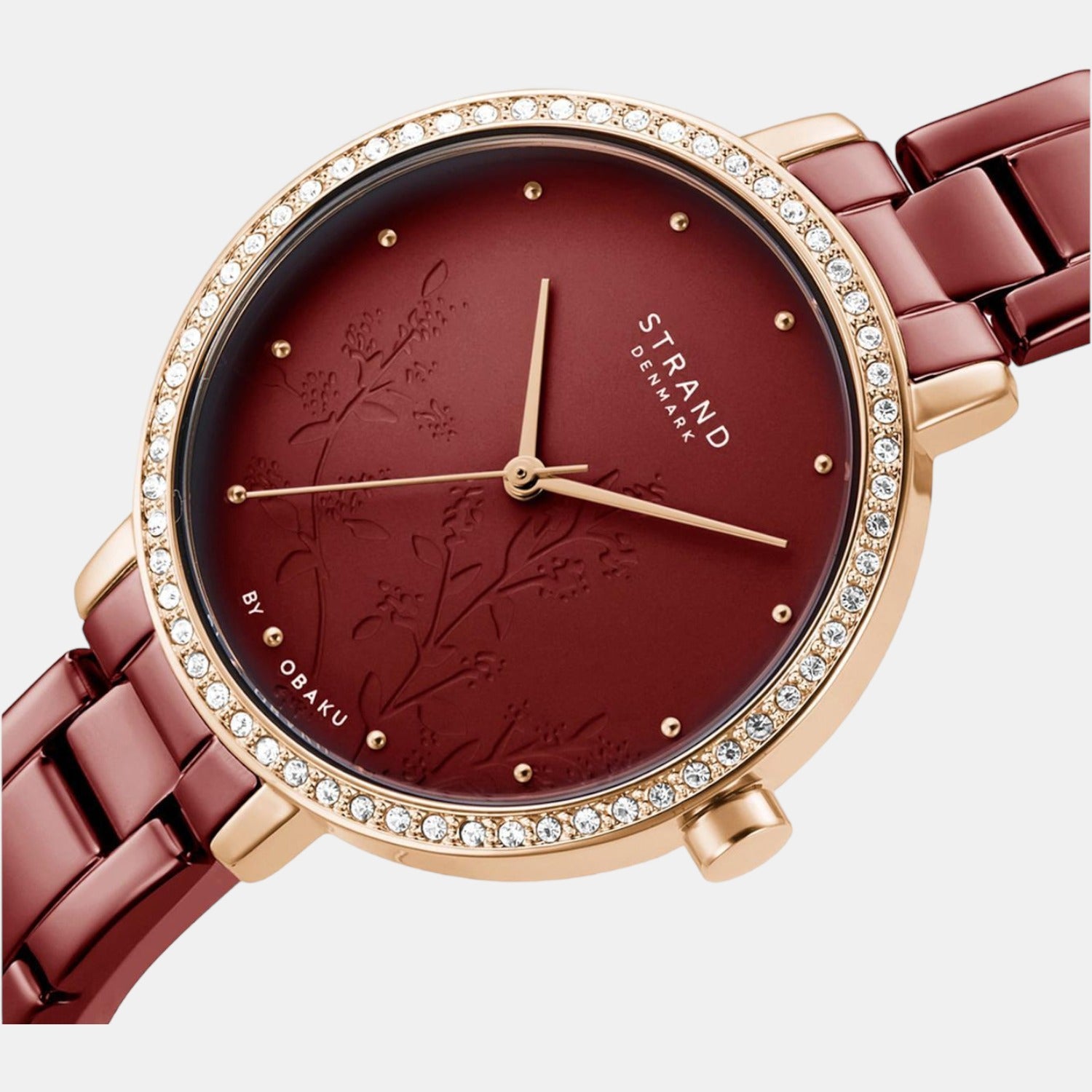 Strand Women Round Red watch