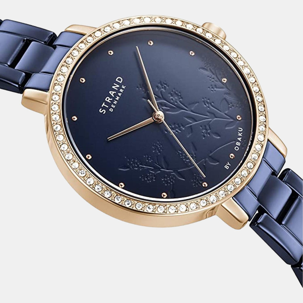 Strand Women Round Blue watch