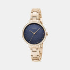 Strand Round Blue Analog watch