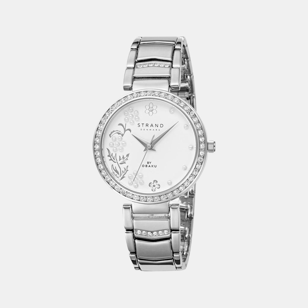 Strand Round White Analog watch