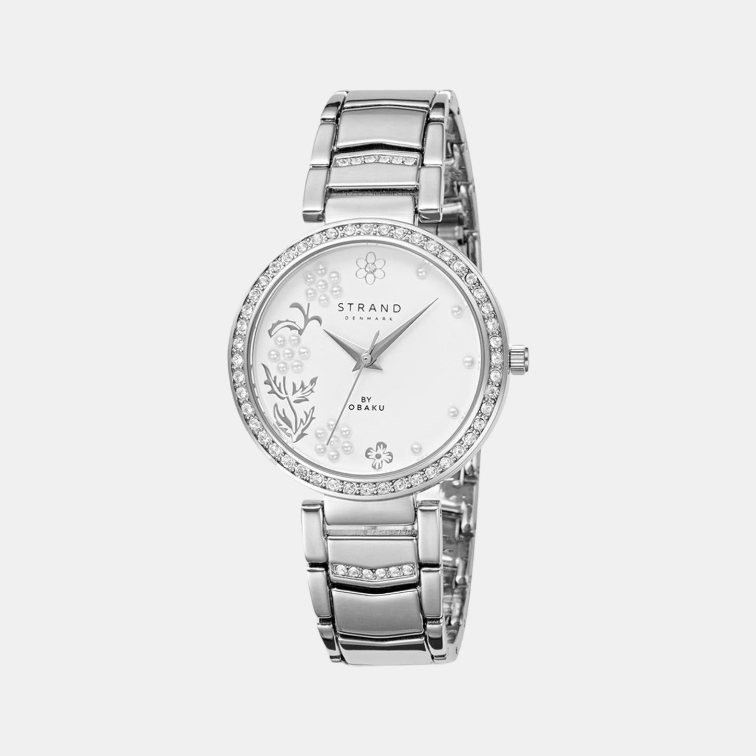 Strand Round White Analog watch