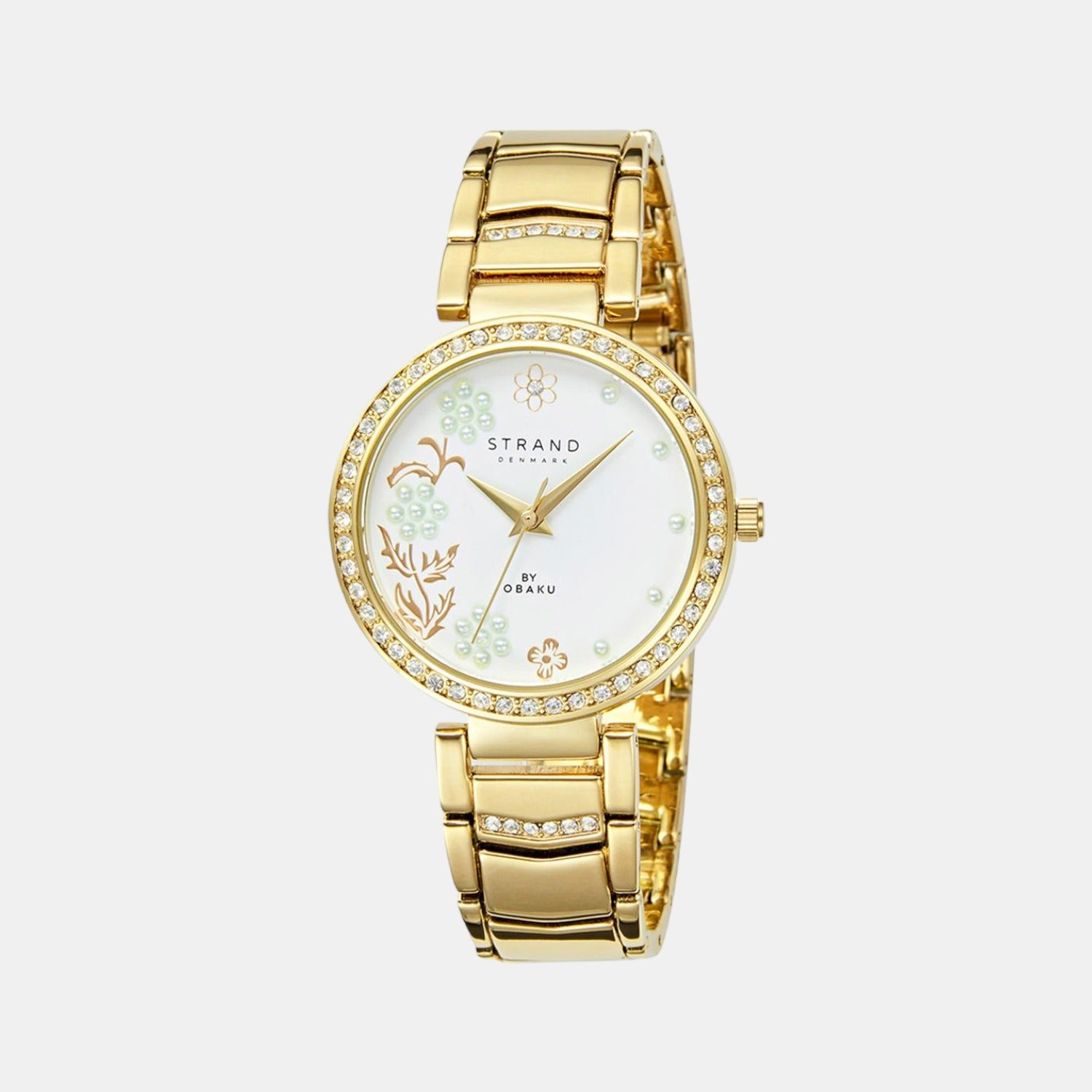 Strand Round White Analog watch