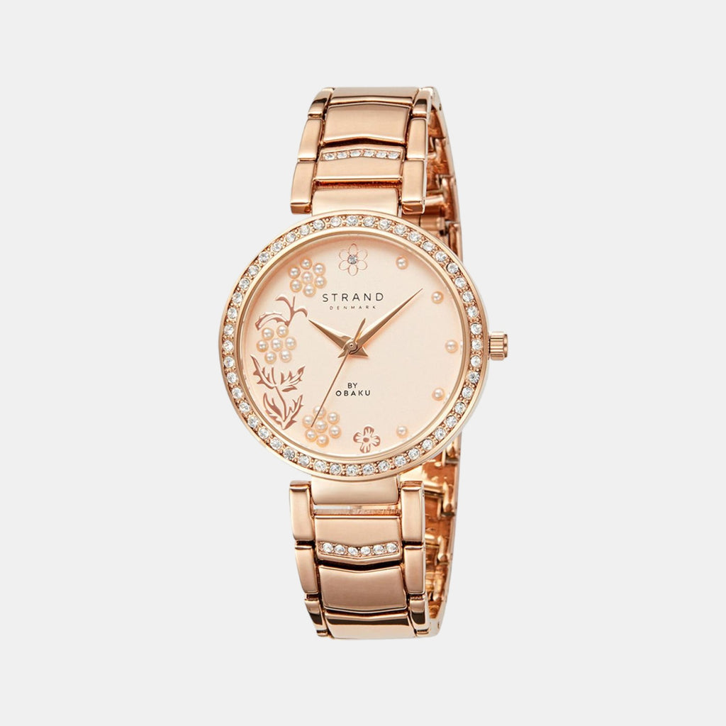 Strand Round Rose Gold Analog watch