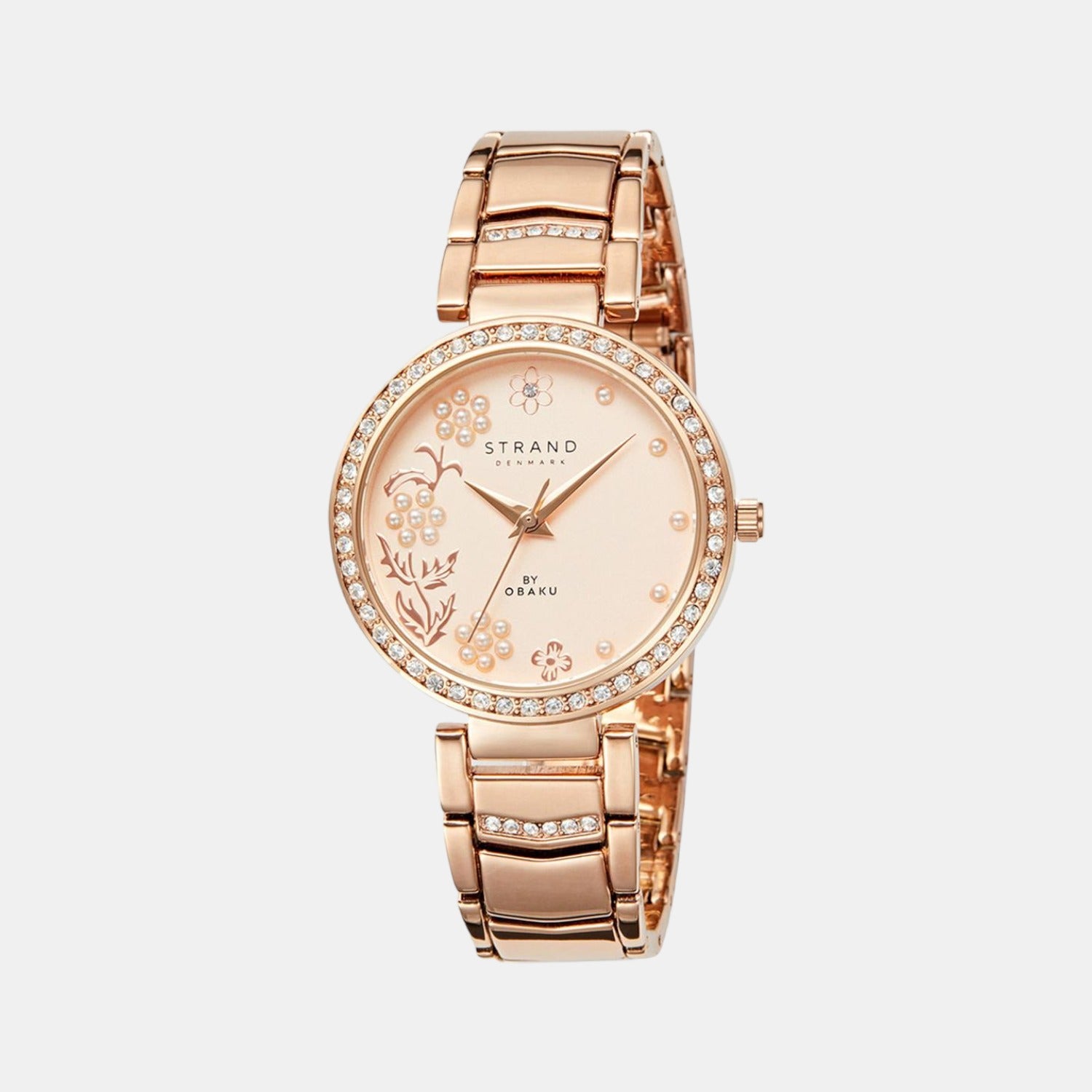 Strand Round Rose Gold Analog watch