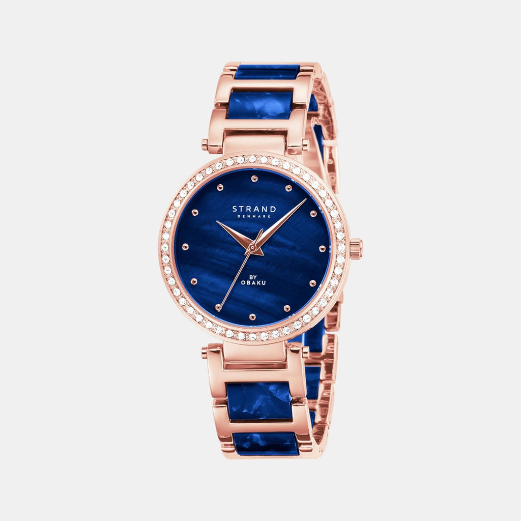 Strand Round Blue Analog watch