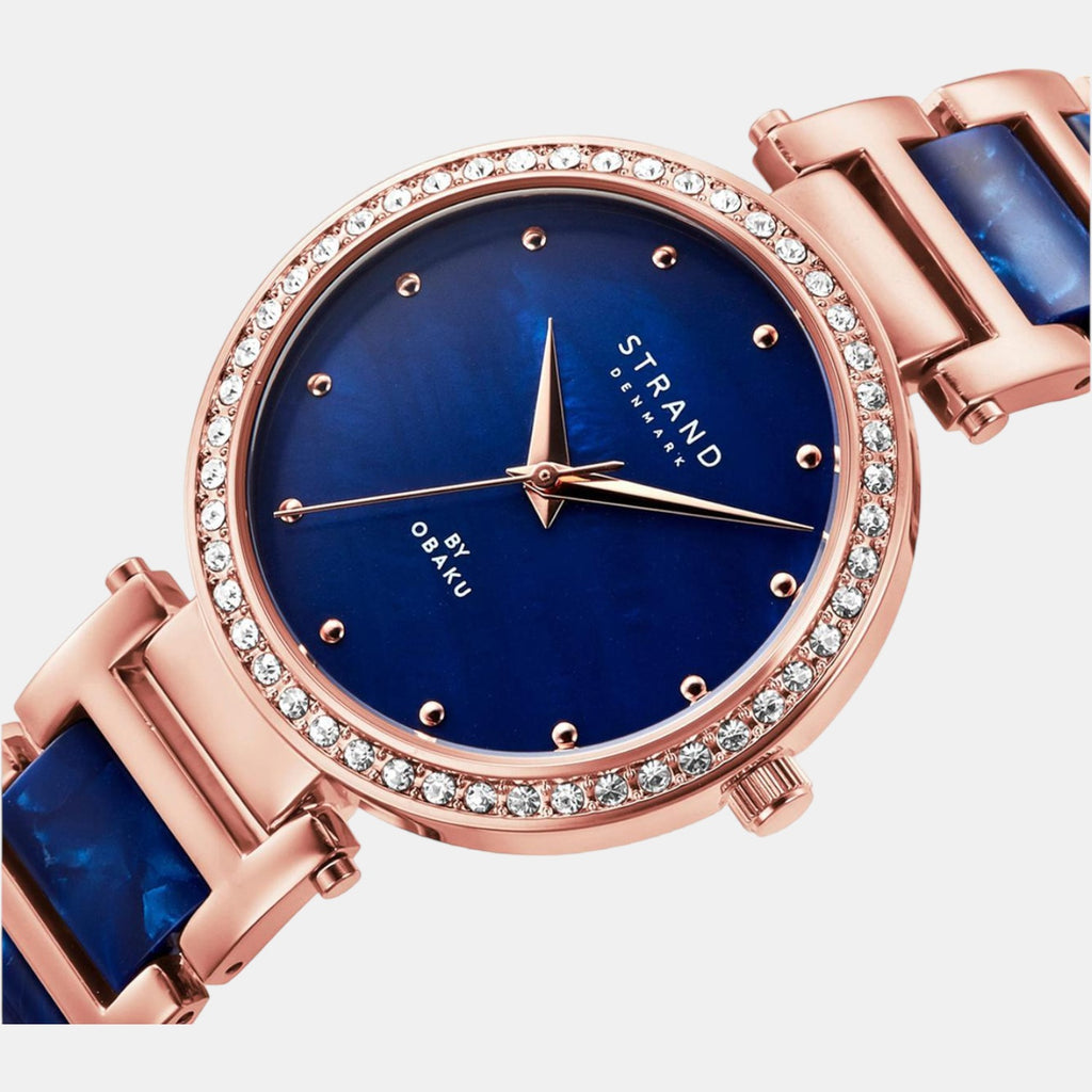 Strand Women Round Blue watch