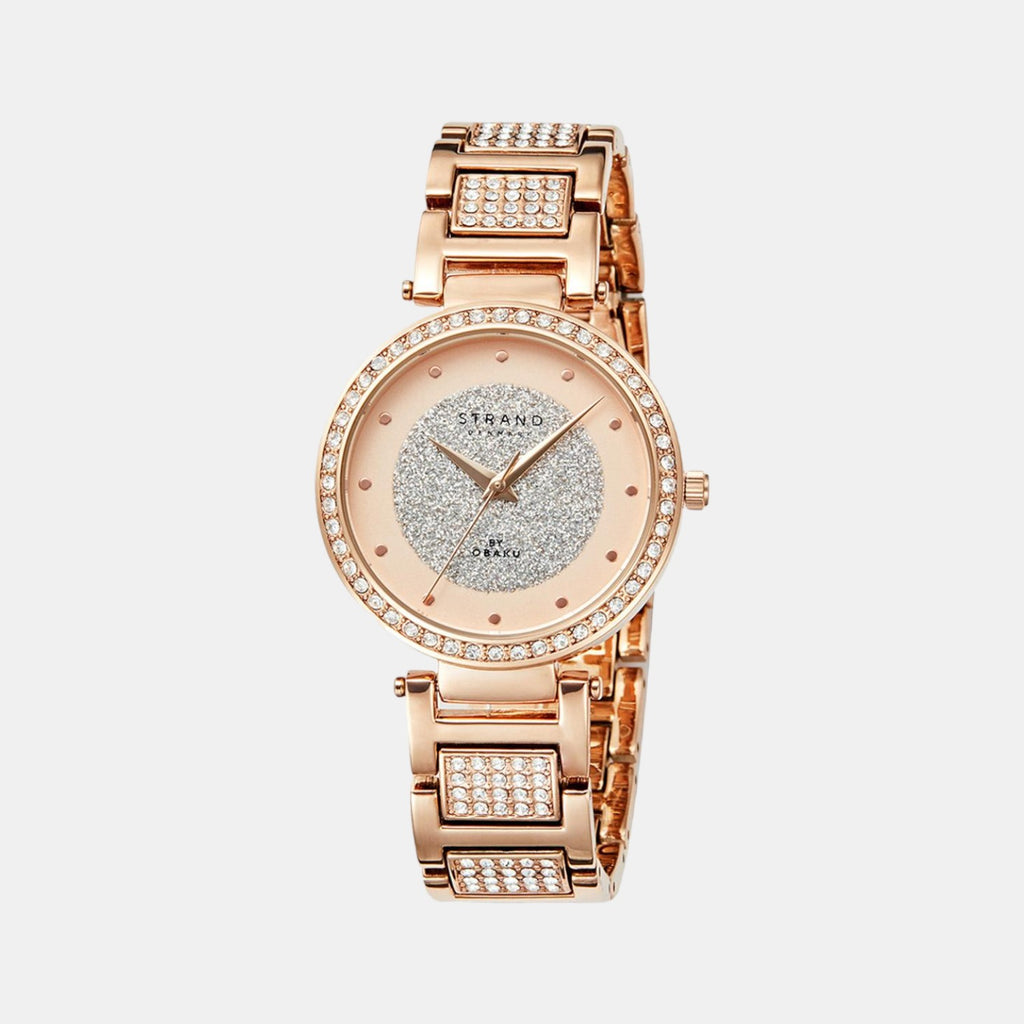 Strand Round Rose Gold Analog watch