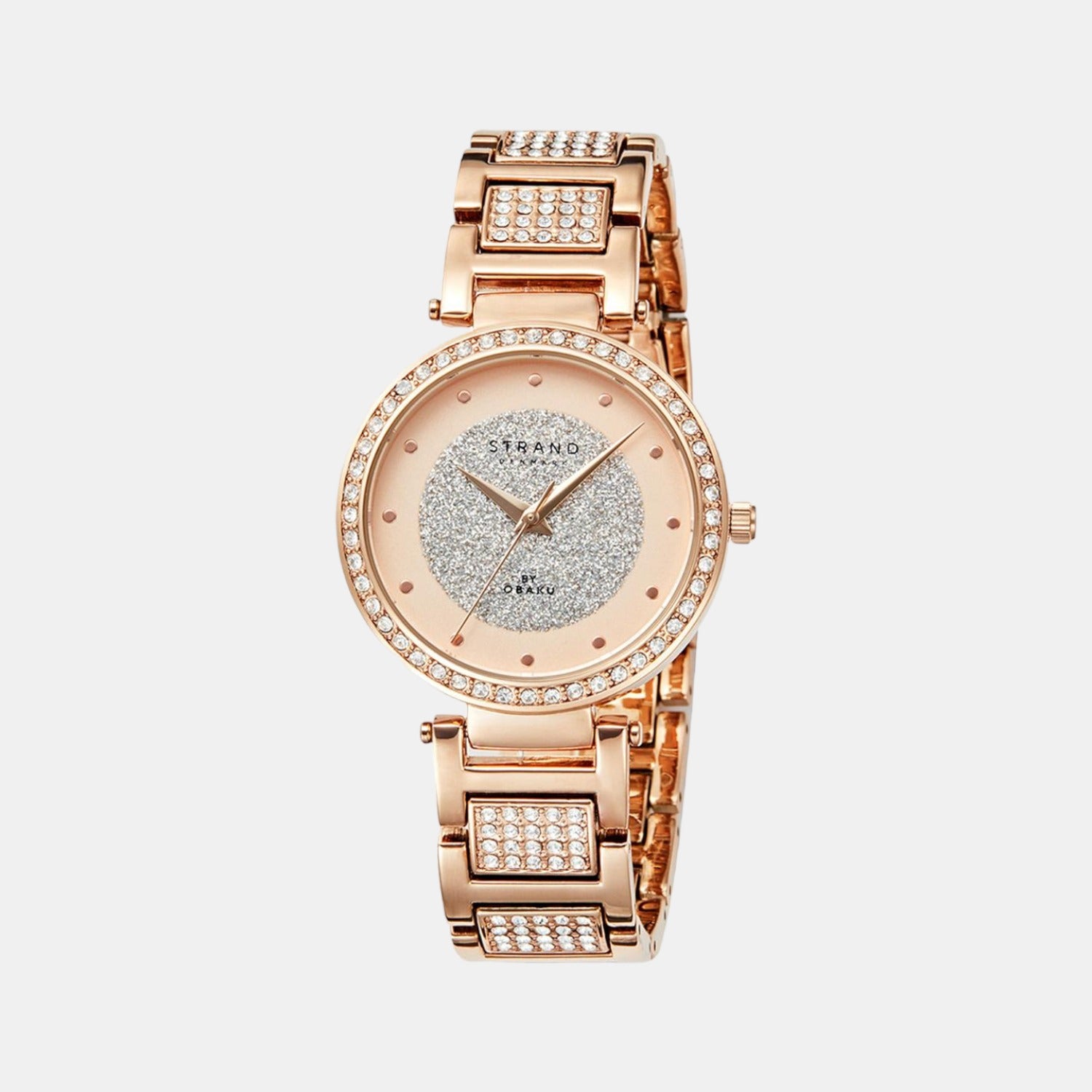 Strand Round Rose Gold Analog watch