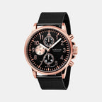 Strand Round Black Chronograph watch