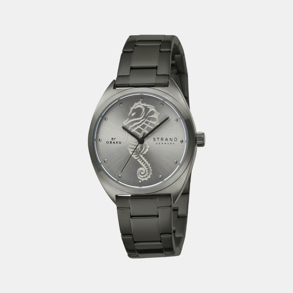 Strand Round Grey Analog watch