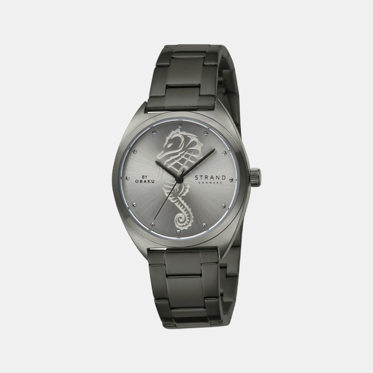 Strand Round Grey Analog watch