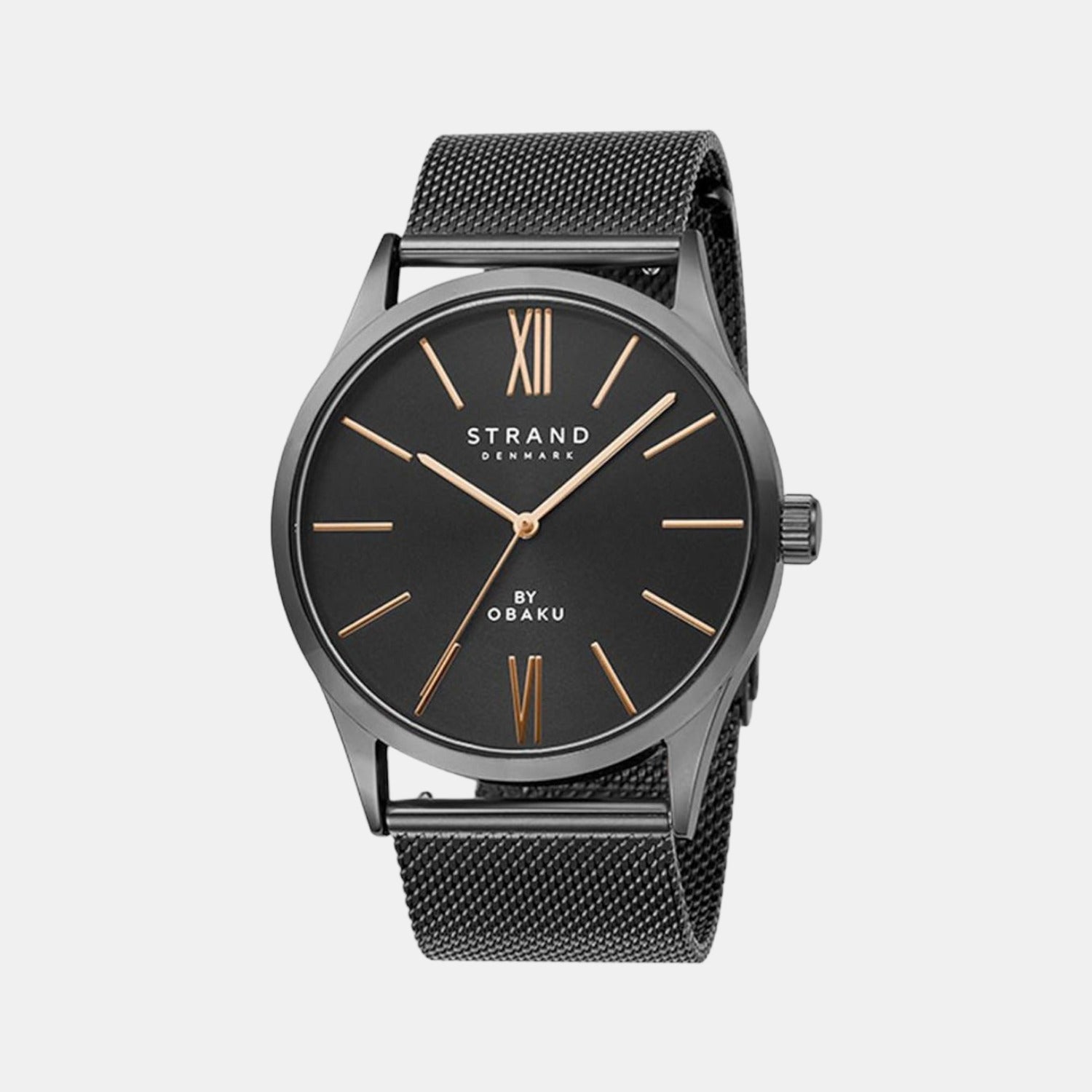 Strand Round Black Analog watch