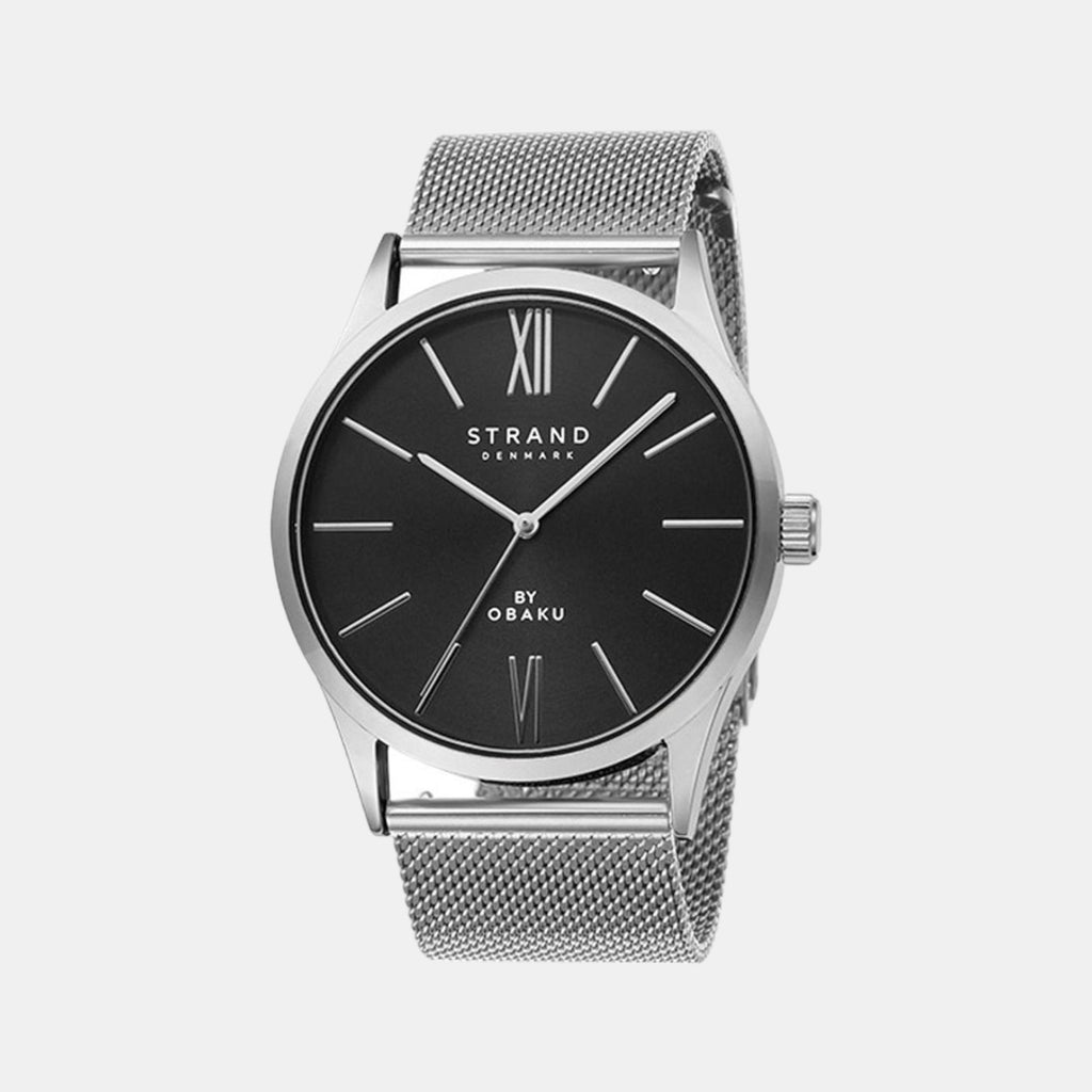 Strand Round Black Analog watch