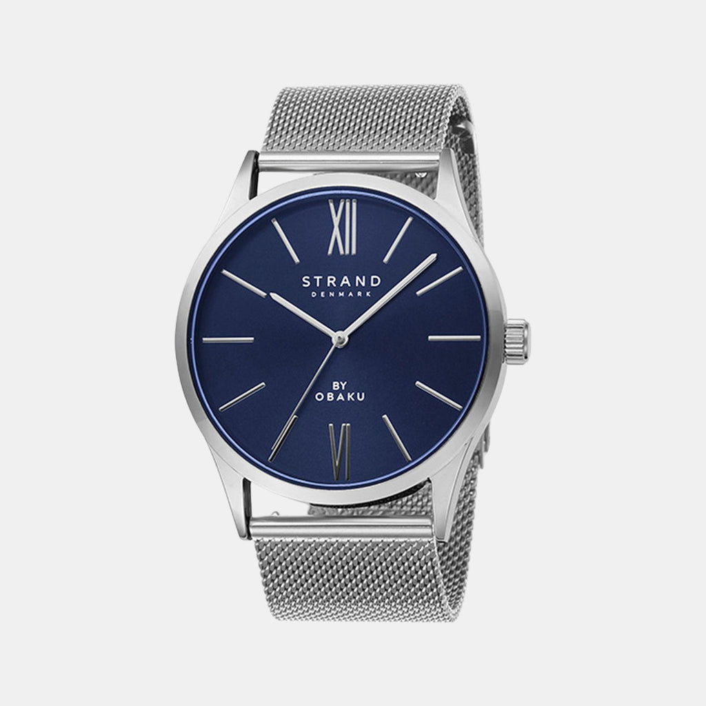 Strand Round Blue Analog watch