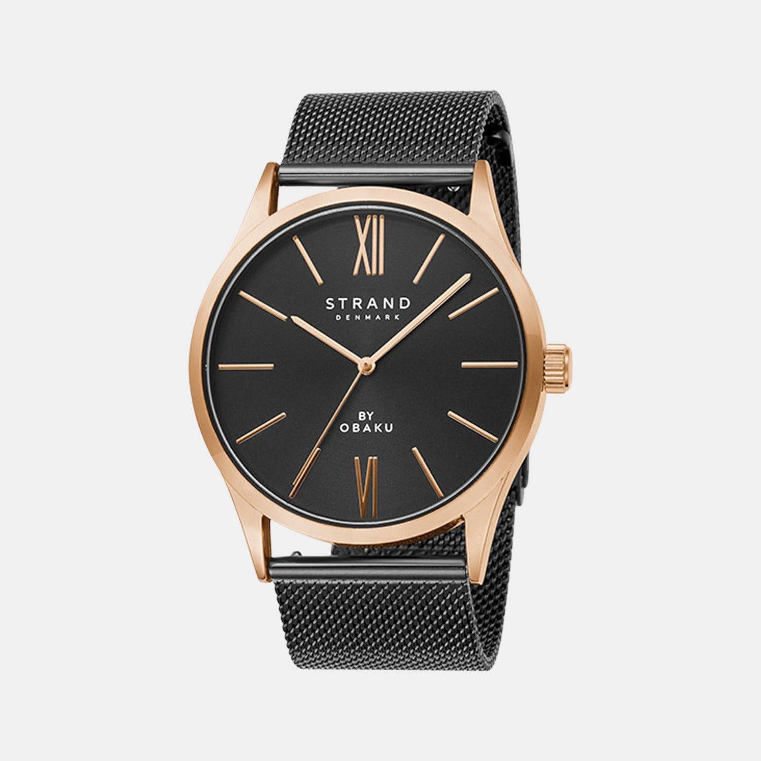 Strand Round Black Analog watch