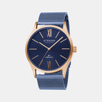 Strand Round Blue Analog watch