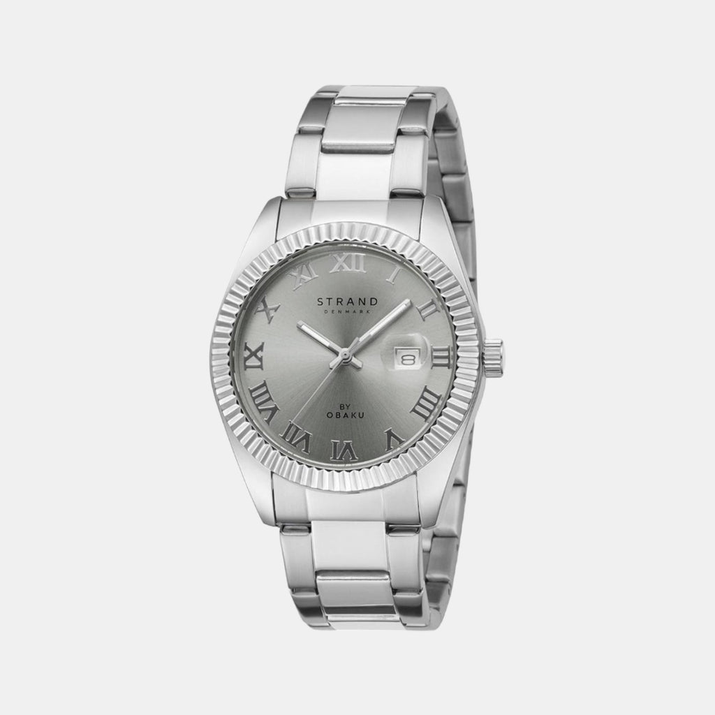 Strand Round Grey Analog watch